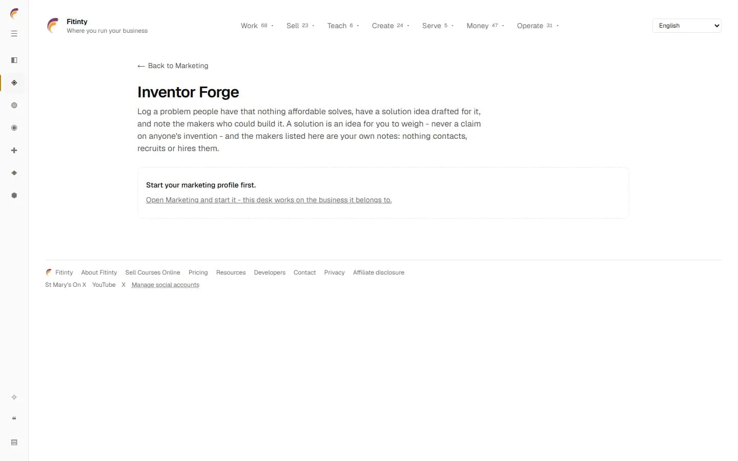 Inventor Forge, un écran réel de l'application en cours d'exécution.