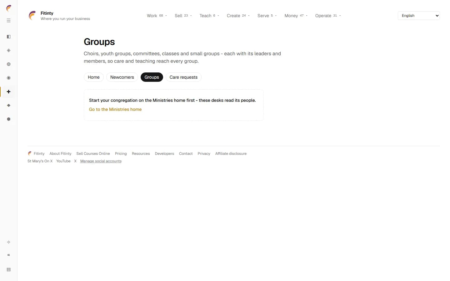 Groups & People, a real screen from the running app.
