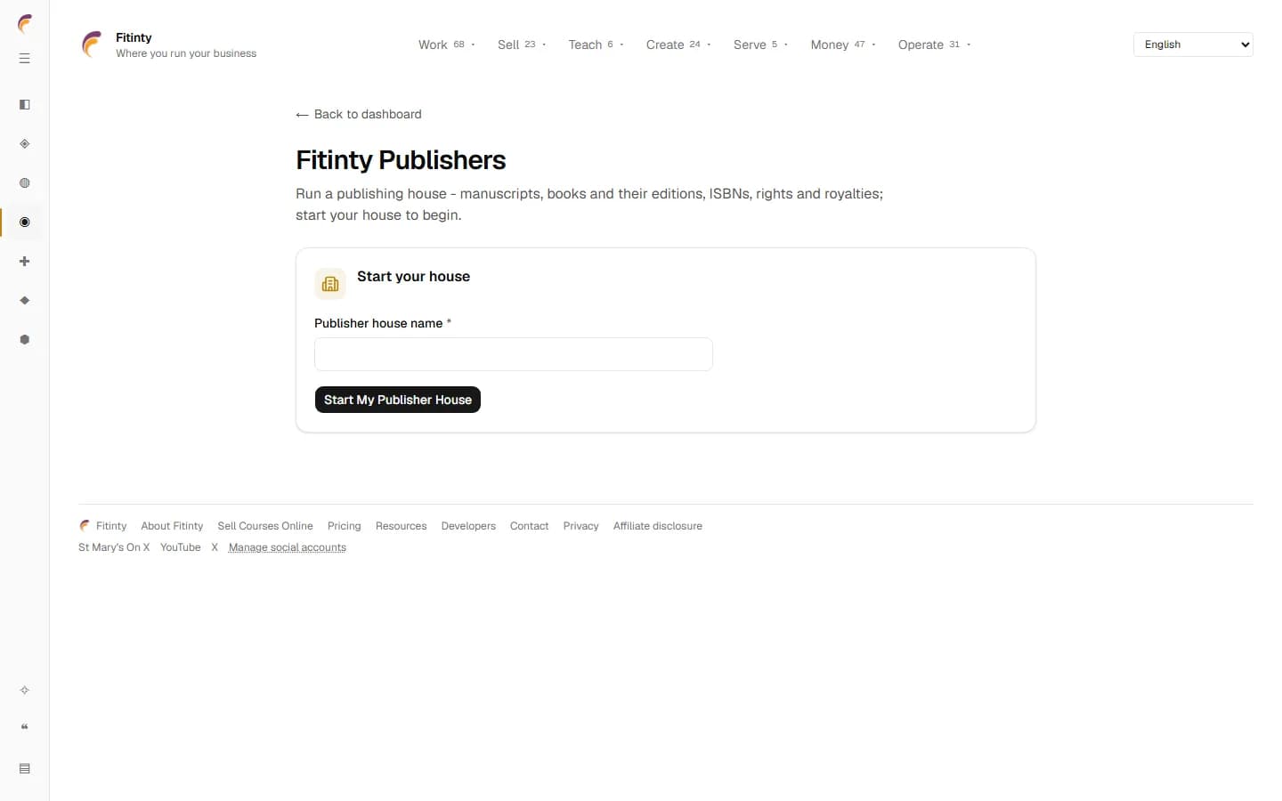 Publishers, реальный экран из запущенного приложения.