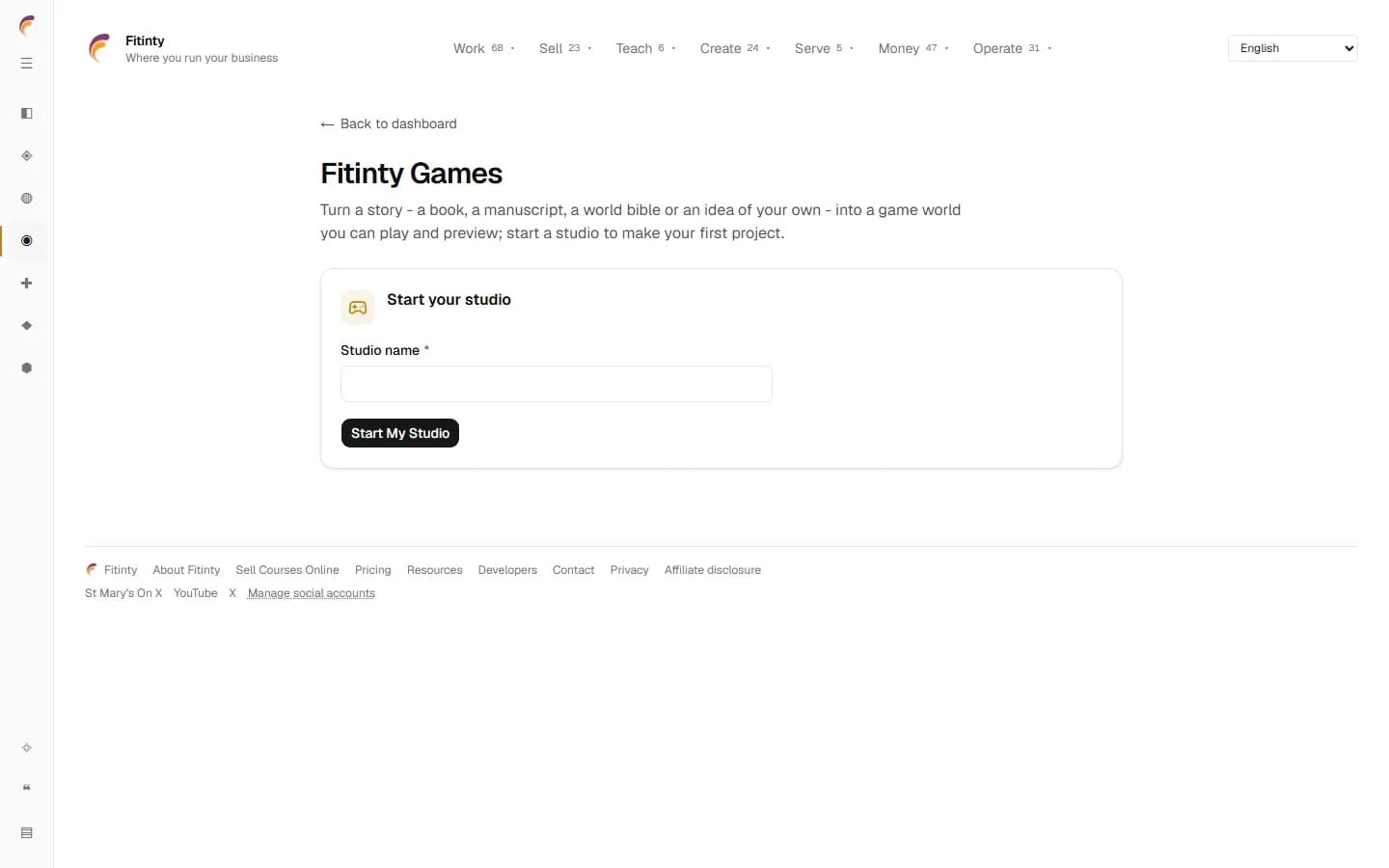 Games, a real screen from the running app.