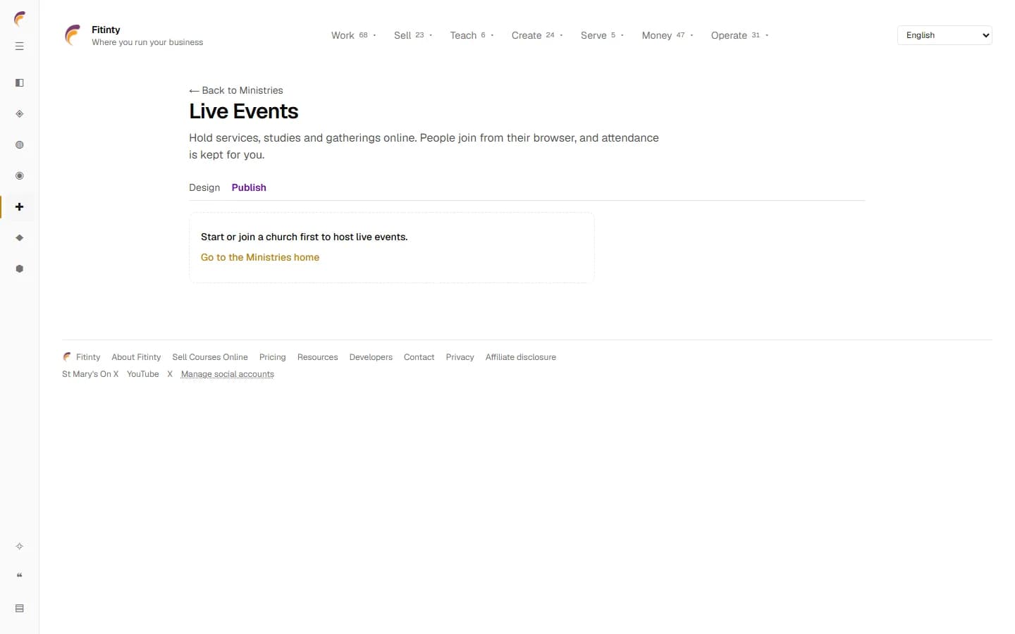 Live Events, a real screen from the running app.