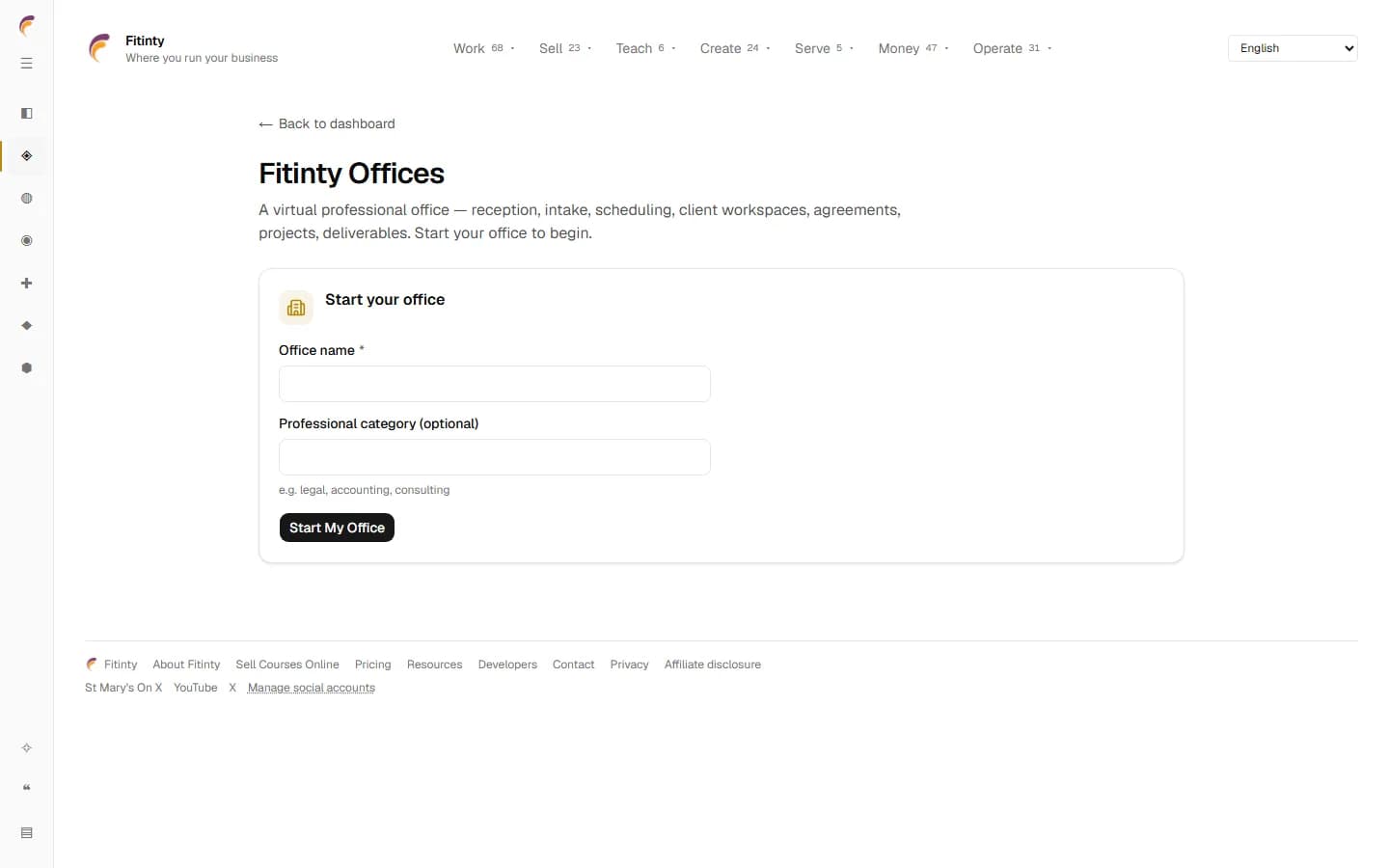 Offices, a real screen from the running app.